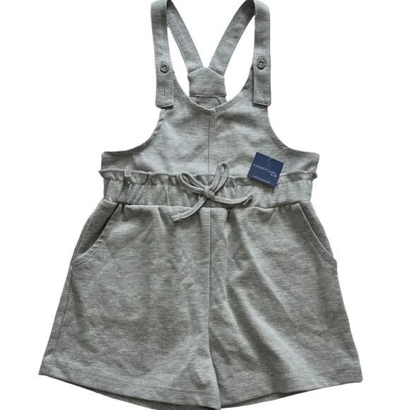 Habitual Kid Girl Gray Short Overalls Size 4T NWT - Picture 1 of 4